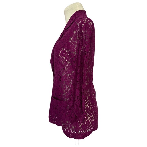 EYESHADOW Lace Purple Blazer Size S - Picture 2 of 8
